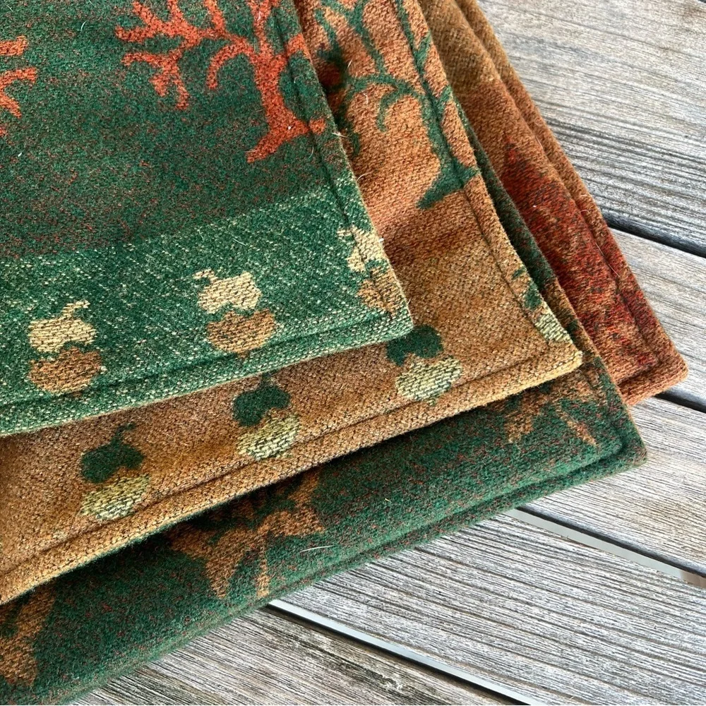 Pendleton Moose Lodge Cabin 100% Wool Reversible Duvet Cover Canoes Fish Leaves
